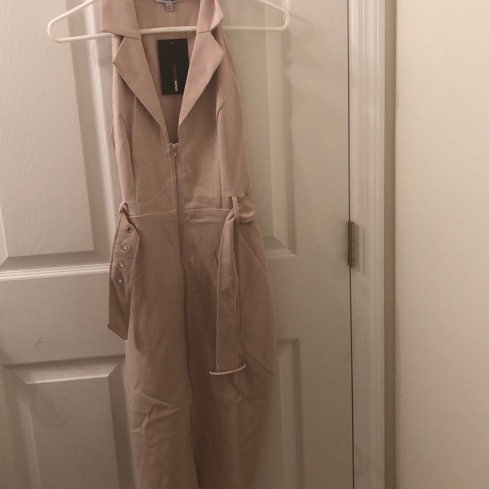 Blazer midi dress with belt